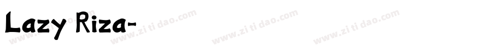 Lazy Riza字体转换